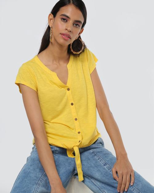 Pure Cotton Slogan T-Shirt