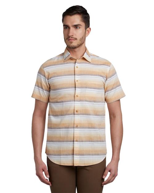 Striped Shirt with Short Sleeves