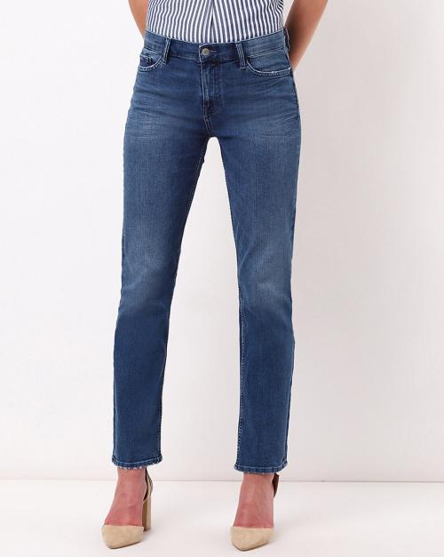 Lightly Washed Slim Jeans