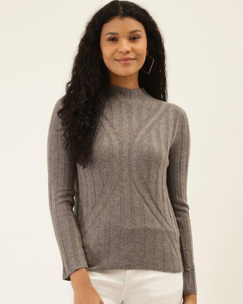Ripped High-Neck Pullover