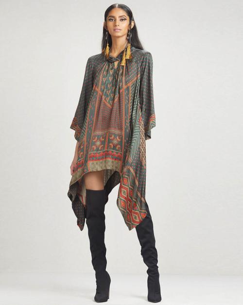 Indian Print Asymmetrical A-line Kurti