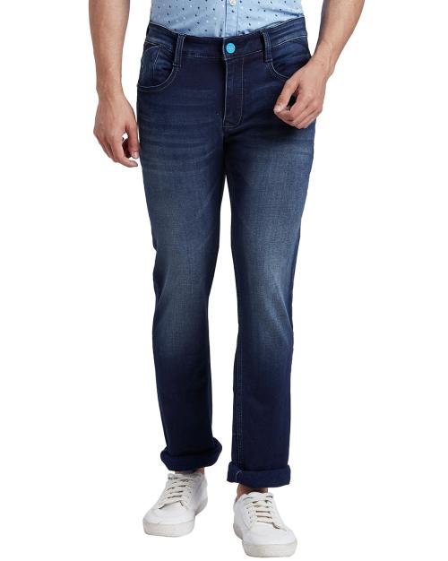 Men Mid-Wash Straight Fit Jeans
