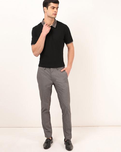 Herringbone Slim Fit Trousers