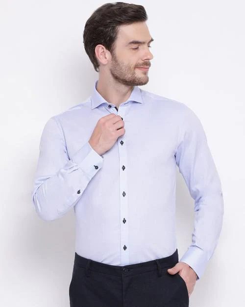 Men Full Sleeves Slim Fit Shirt