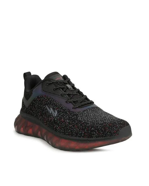 Textured Lace-Up Sports Shoes