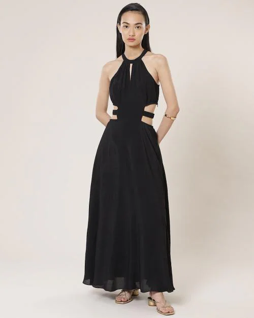 Halter-Neck Gown Dress
