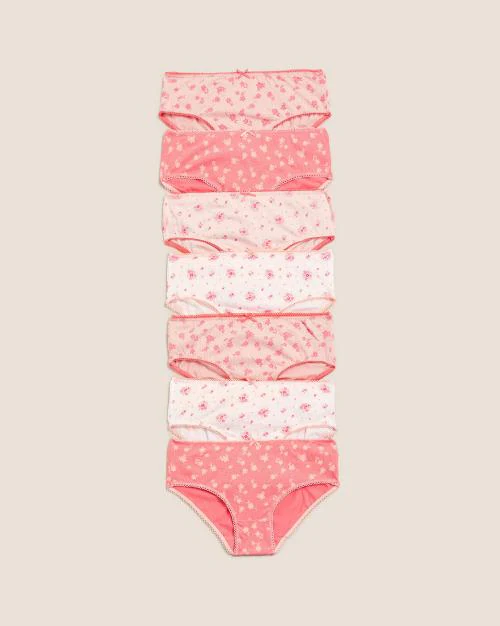 Pack of 7 Floral Print Briefs
