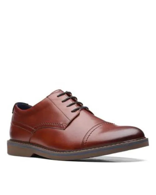 Round-Toe Lace-Up Derby Shoes