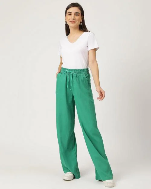 Relaxed Fit Pants with Pockets