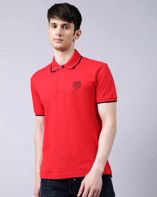Slim Fit Collar-Neck Polo T-Shirt