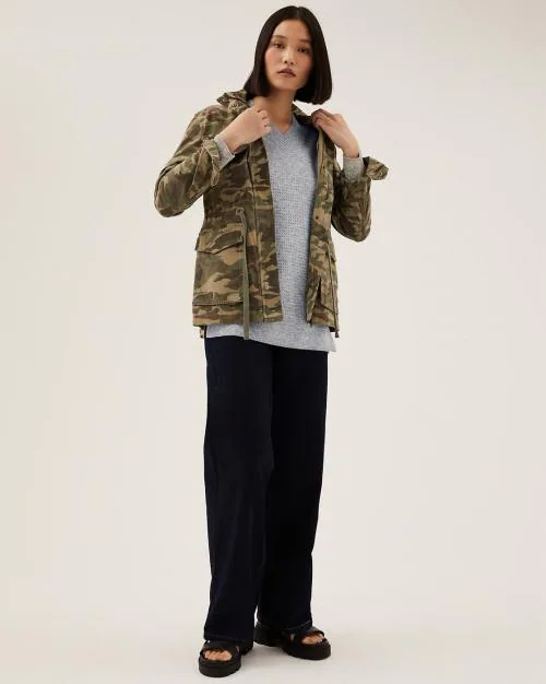 Soft Touch Textured V-Neck Relaxed Jumper