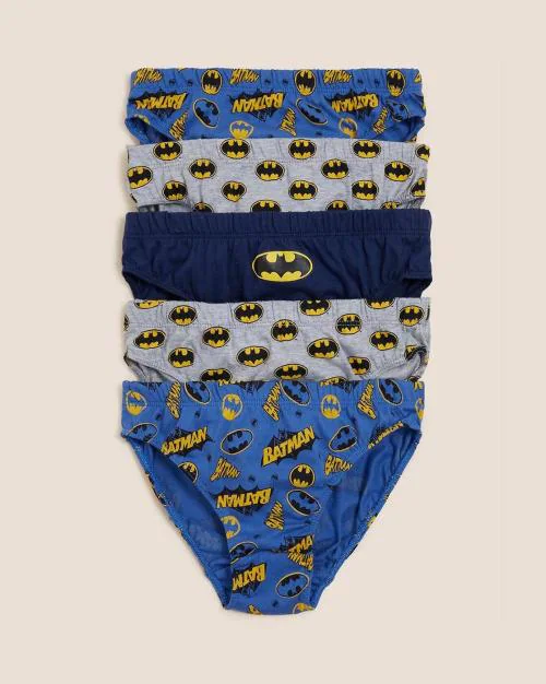 Pack of 5 Pure Cotton Batman Briefs