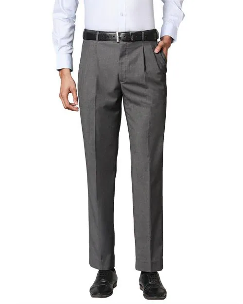 Mid Rise Single-Pleat Trousers