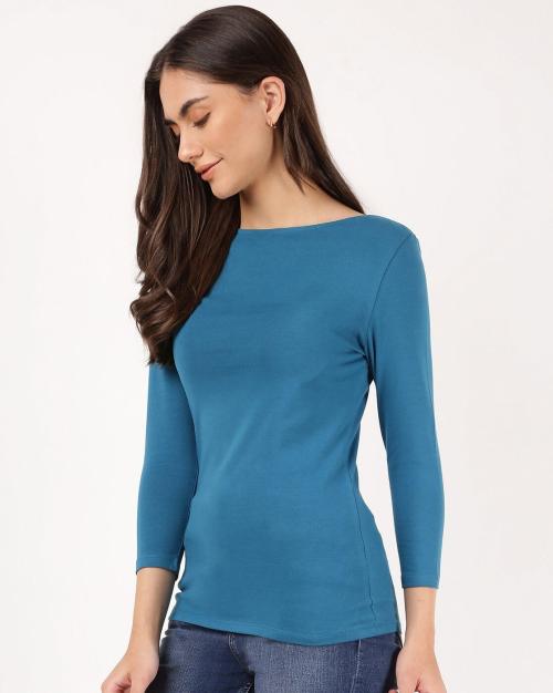 Full-Sleeve Round-Neck Top