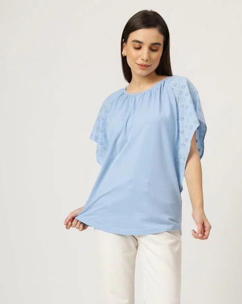 Cotton Rich Asymmetric Neck Vest