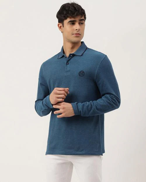 Regular Fit Full Sleeves Polo T-Shirt