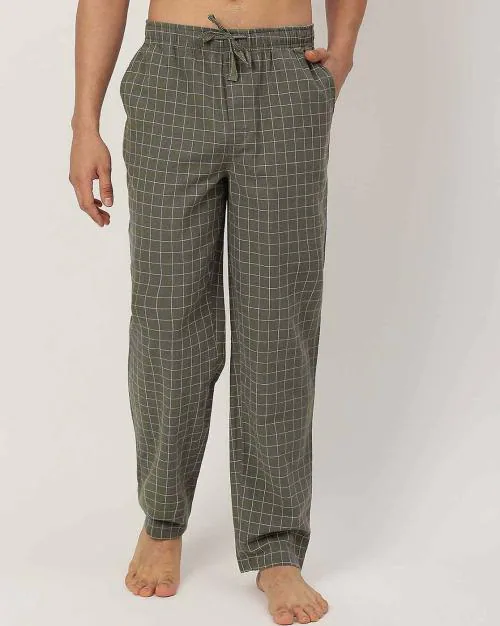 Checked Pyjamas with Drawstring Waist