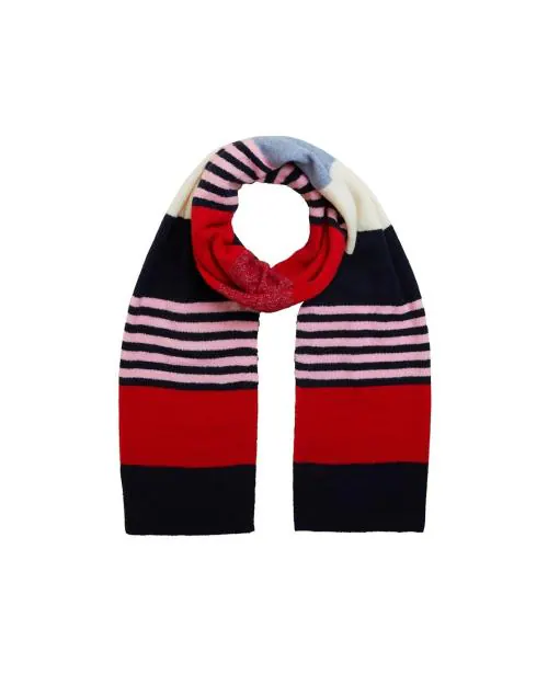 Striped Knit Scarf