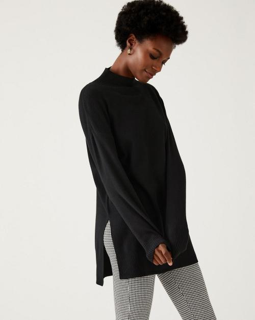Soft Touch Funnel Neck Longline Jumper