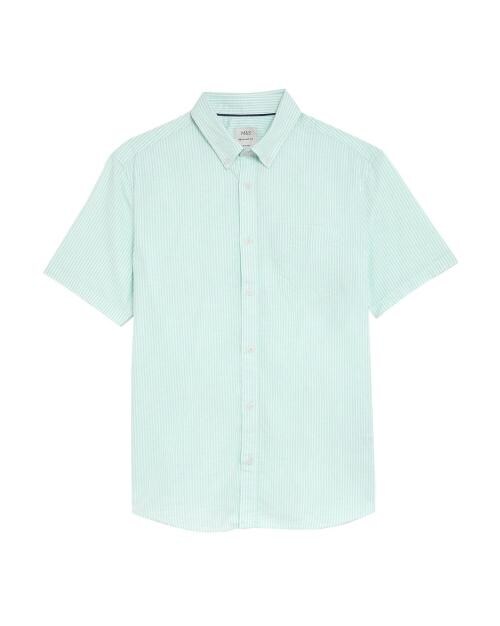 Striped Pure Cotton Oxford Shirt