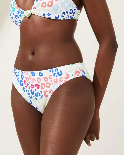 Animal Print High Leg Bikini Bottoms