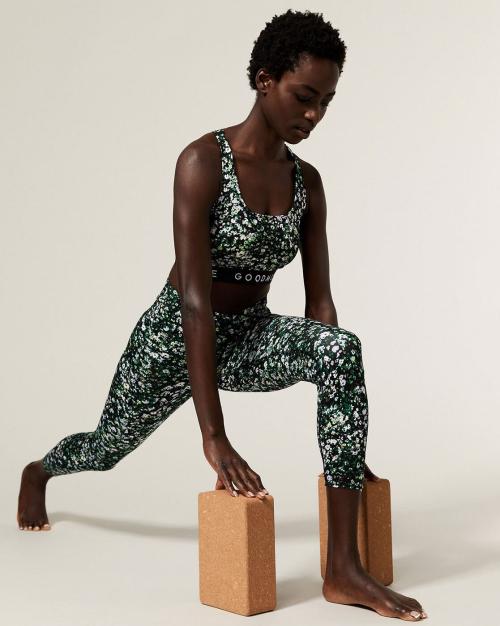 Floral Print Medium-Support Sports Bra