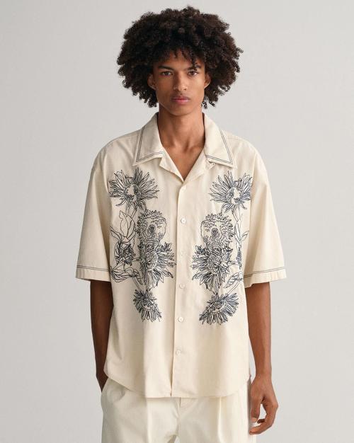 Embroidered Silk Shirt
