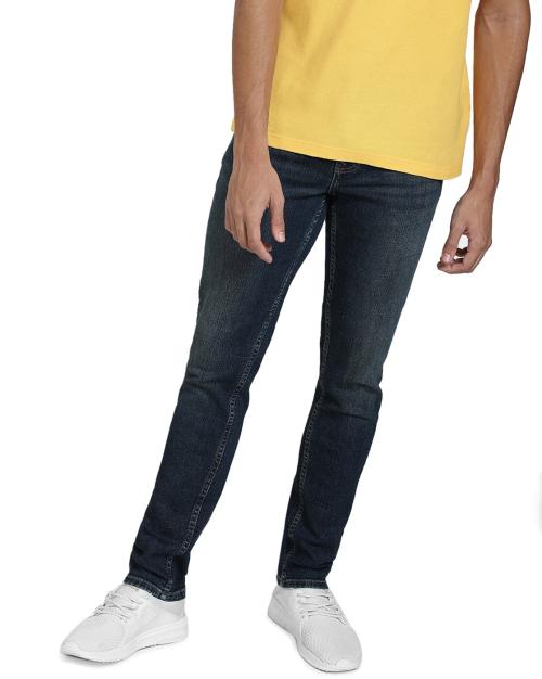 Silm Fit Jeans with 5-Pocket Styling