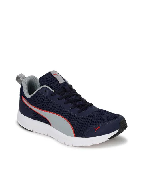 Round-Toe Lace-Up Sneakers 