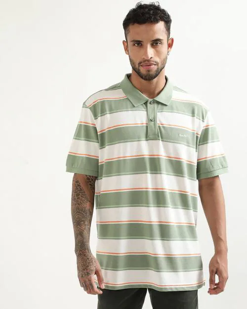 Striped Regular Fit Polo T-shirt