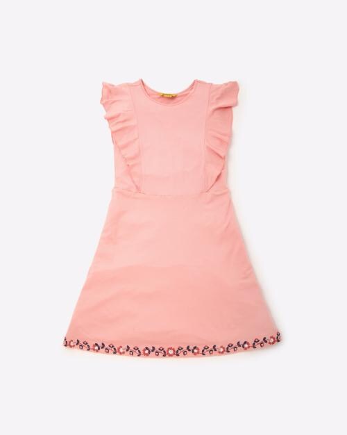 A-line Dress with Ruffles