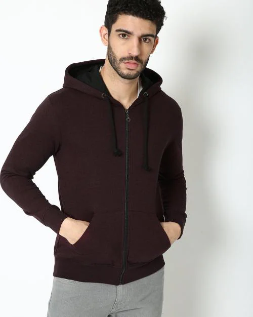 Zip-Front Hoodie with Insert Pockets