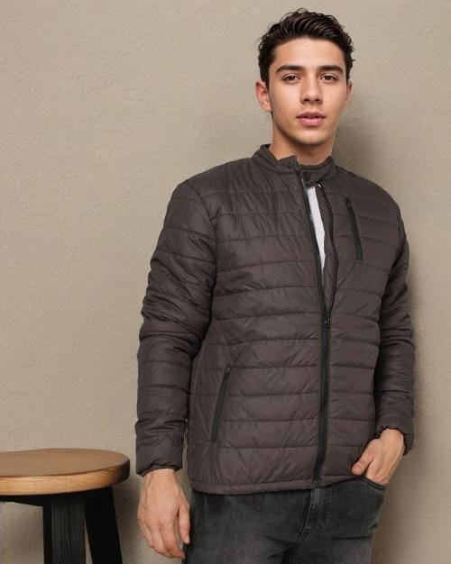Quilted Jacket with Zipper Pockets