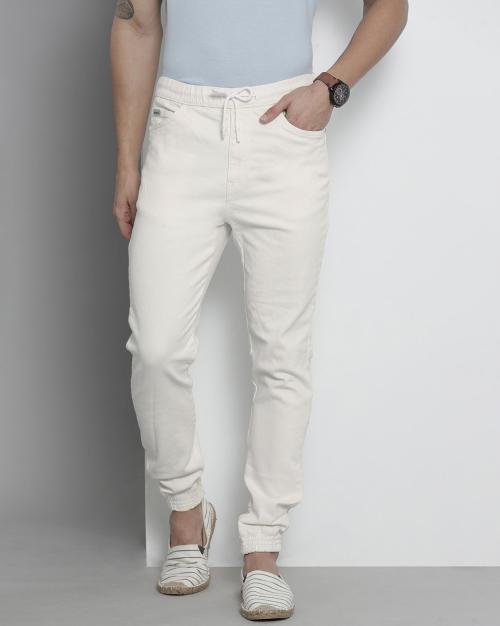 Men Joggers with Drawstring Waist