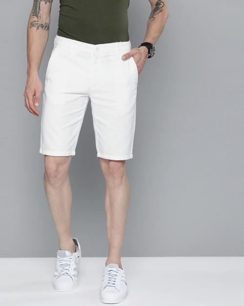 Solid Flat-Front Shorts