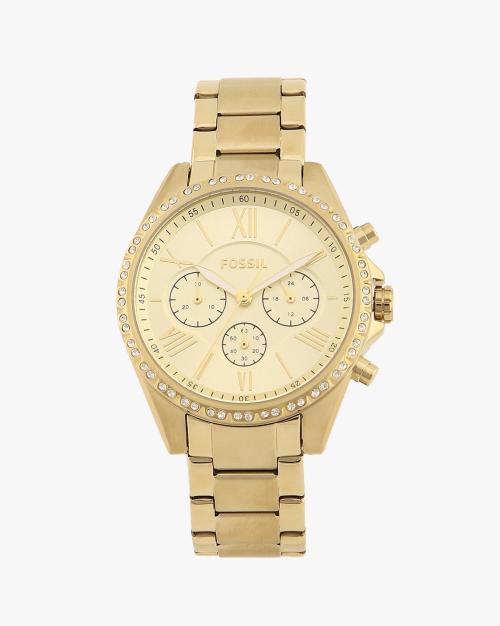 Women Chronograph Gold Watch - BQ3378