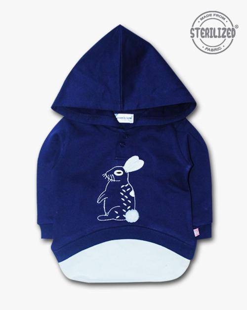 Bunny Embroidered Regular Fit Hoodie