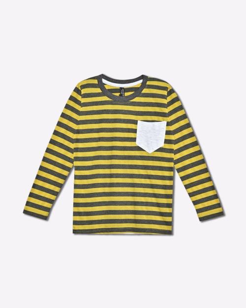 Striped Round-Neck T-Shirt