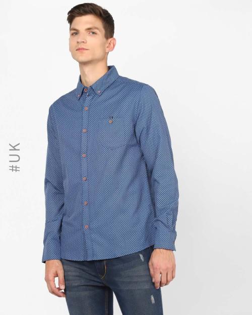 Shirt with Buttoned Patch Pocket