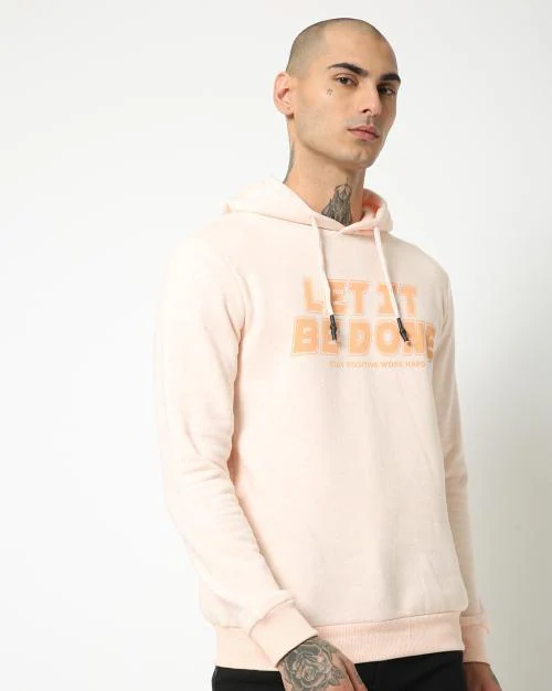 Typographic Print Hoodie