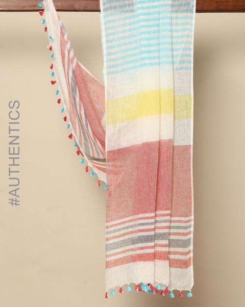 Handloom Bhagalpur Pure Linen Dupatta