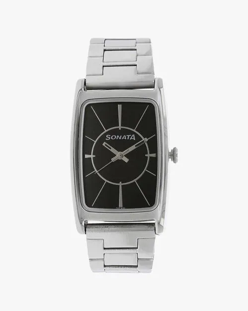 Men NK7122SM01 Analogue Watch with Stainless Steel Strap