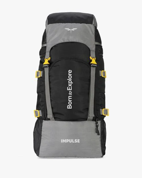 Colourblock Rucksack with Rain Cover