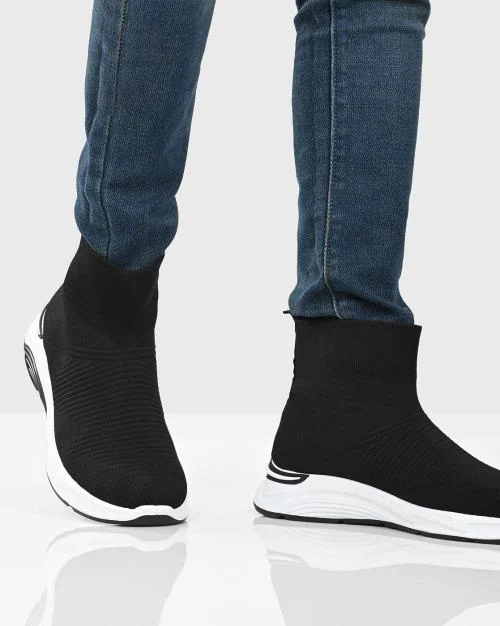 High-Top Slip-On Casual Shoes