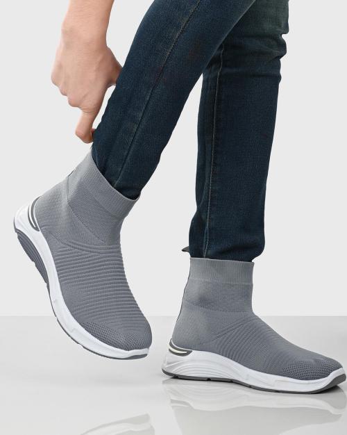 High-Top Slip-On Casual Shoes