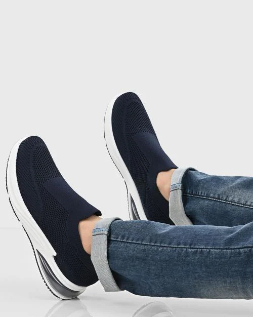 textured slip on shoes