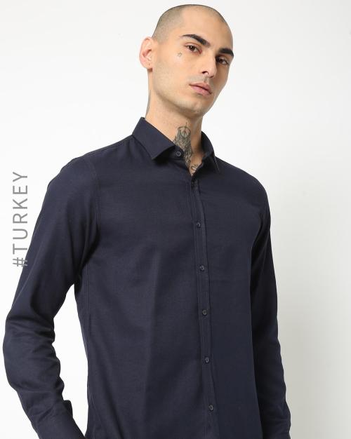 Solid Shirt with Full Sleeves