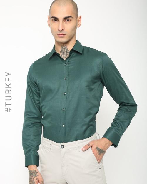 Solid Shirt with Full Sleeves