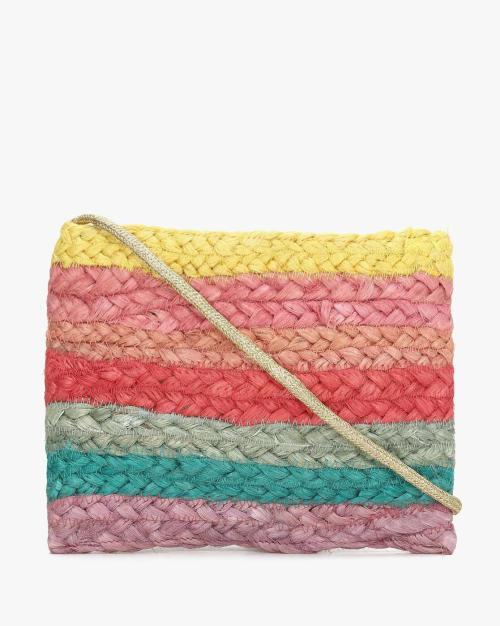 Colourblock Knitted Sling Bag