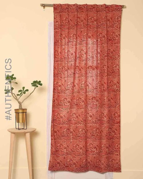 Handblock Kalamkari Print Cotton Door Curtain